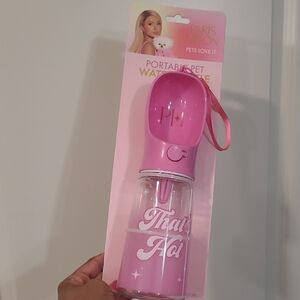 Pink Portable Pet Water Bottle